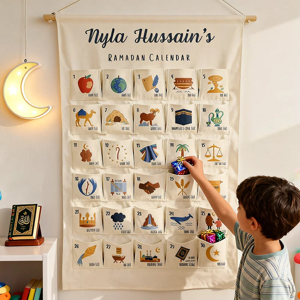 Calendrier Ramadan personnalisé 30 jours - Enfant