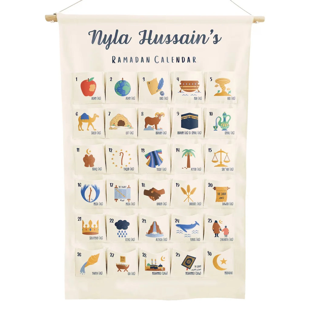 Calendrier Ramadan personnalisé 30 jours - Enfant