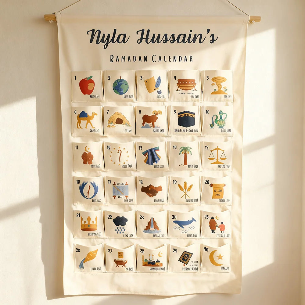 Calendrier Ramadan personnalisé 30 jours - Enfant