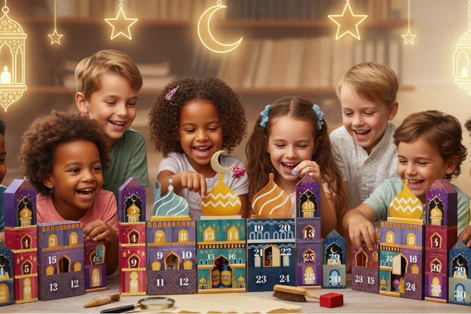 Bannière enfants mixte calendriers Ramadan