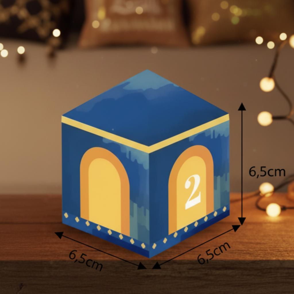 Calendrier Ramadan vintage 30 pièces - Style mosquée