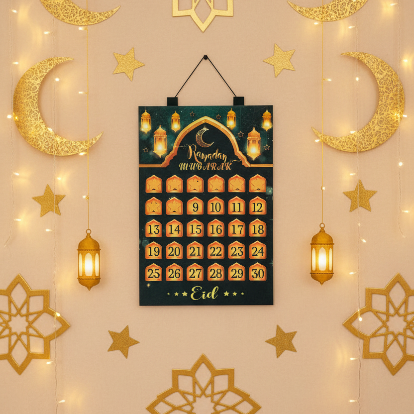 Calendrier Ramadan 2026 en feutrine